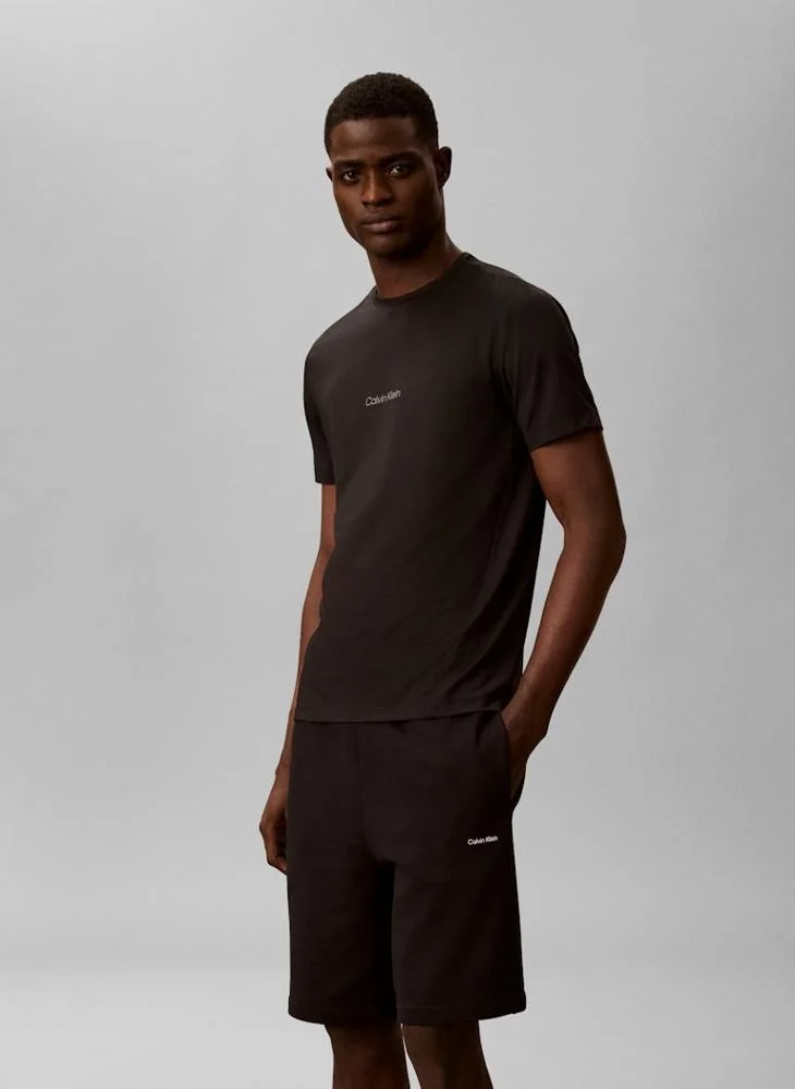 CALVIN KLEIN  Tonal Logo Elasticated Waist Shorts for Men | Best Price UAE